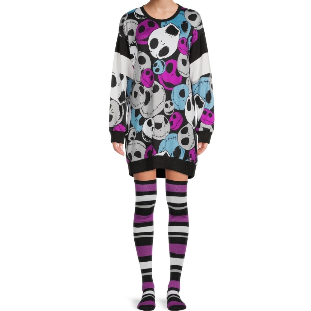 Disney Nightmare Before Christmas Crew Sleepshirt & Socks 2 PC Set sz Small